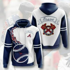 Mlb Atlanta Braves 3d Hoodies Printed Zip Hoodies Sweatshirt Jacket V16 